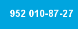952 010-87-27 952 010-87-27
